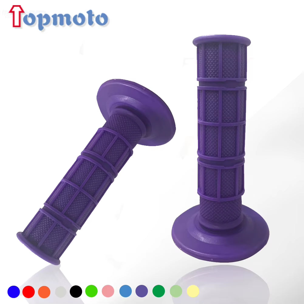 22Mm 24Mm Motorcycles Grip Dirt Bike Grips 7/8" Rubber Biker Scooter Handle Grip for Handlebar Mx Pillow Top Throttle 22Mm Bar