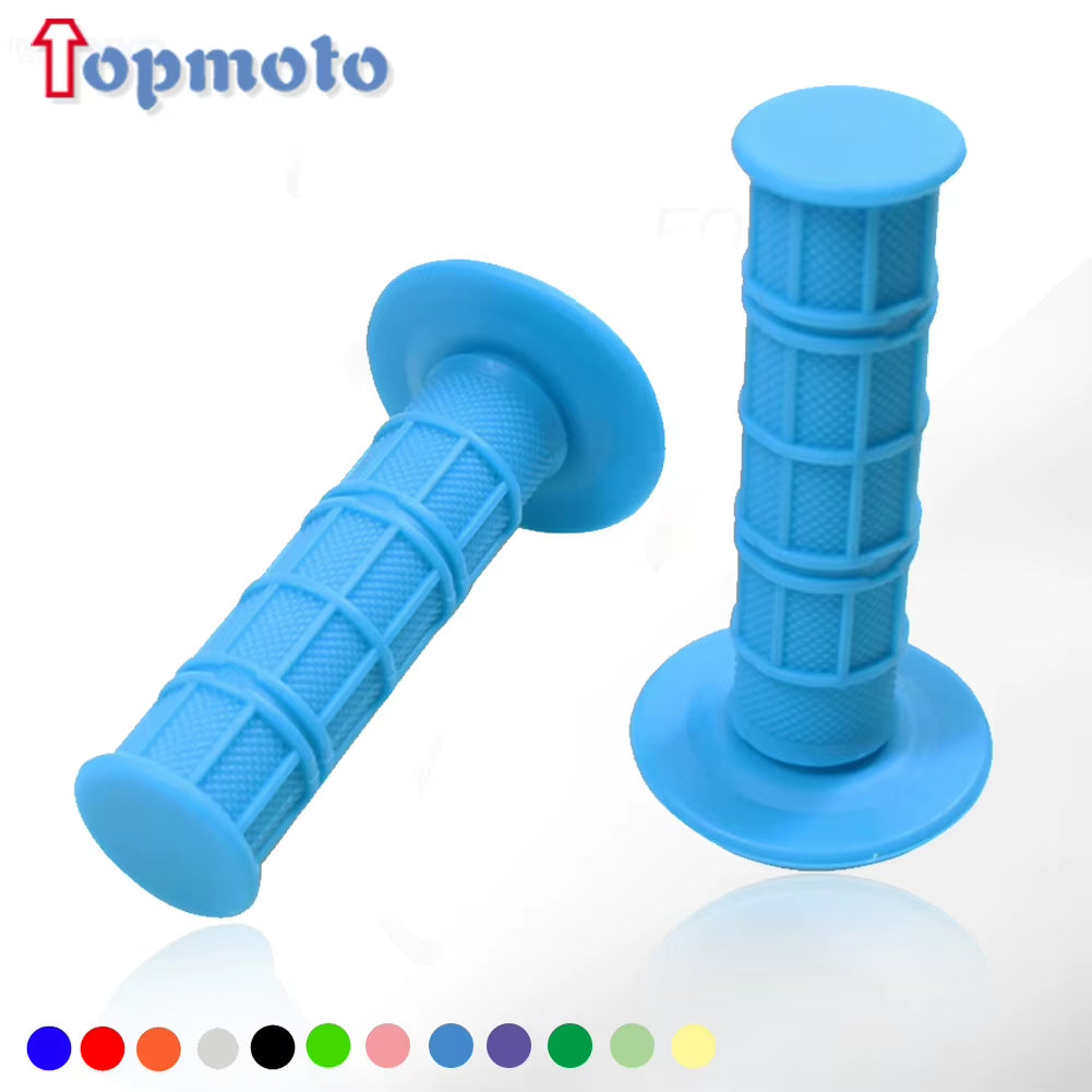 22Mm 24Mm Motorcycles Grip Dirt Bike Grips 7/8" Rubber Biker Scooter Handle Grip for Handlebar Mx Pillow Top Throttle 22Mm Bar