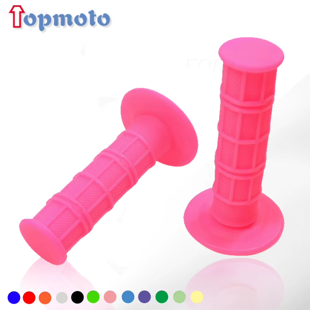 22Mm 24Mm Motorcycles Grip Dirt Bike Grips 7/8" Rubber Biker Scooter Handle Grip for Handlebar Mx Pillow Top Throttle 22Mm Bar